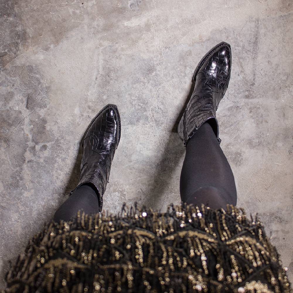 King Tartufoli COCCO ANKLE BOOT BLK Vendite Flash