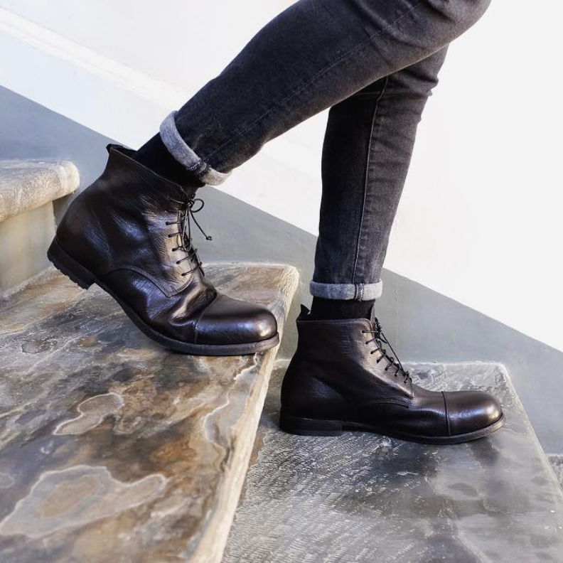 King Tartufoli BLACK MAN ANKLE BOOT Ritorno libero