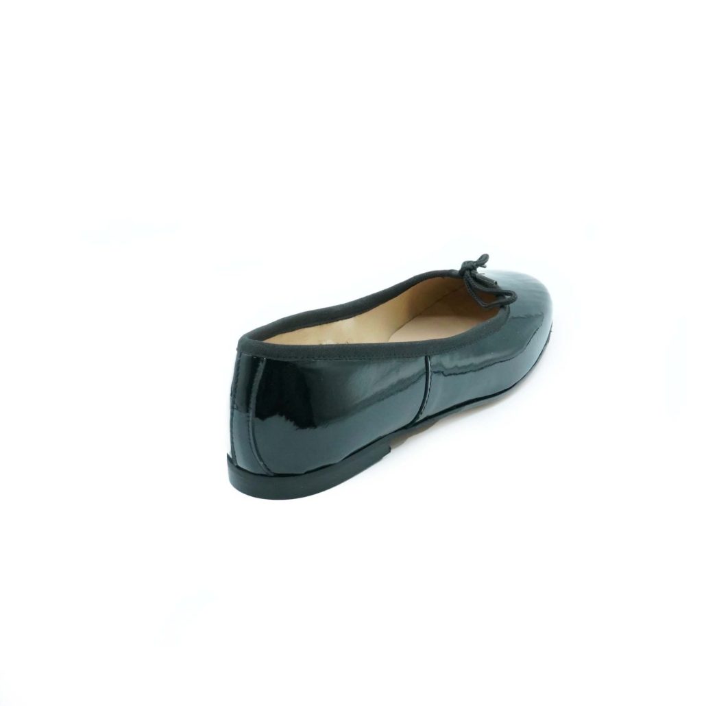 Lea Gu ballerina in vernice, fiocco frontale, punta tonda, tacco 10mm I Più Venduti