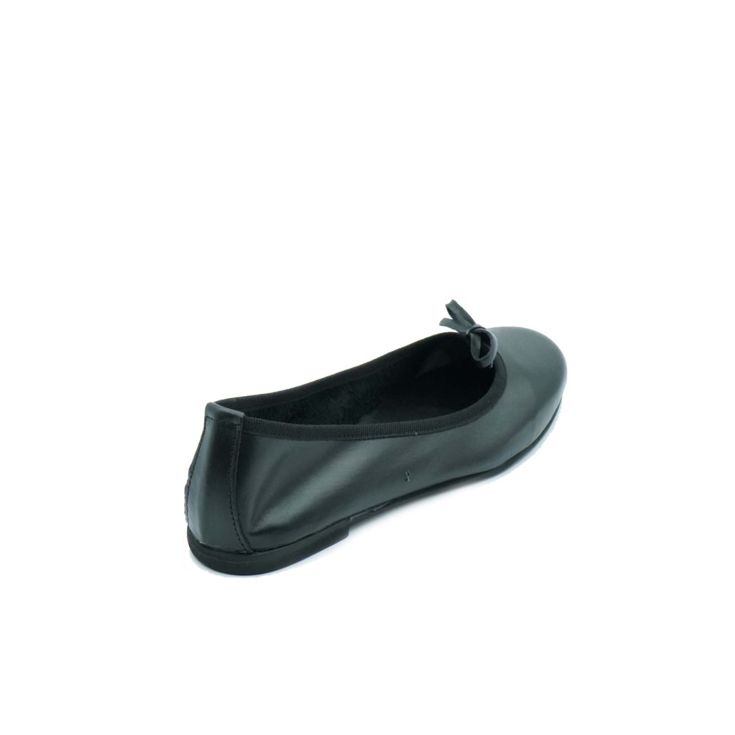 Lea Gu ballerina in nappa, fiocco frontale, tacco 10mm Nuova
