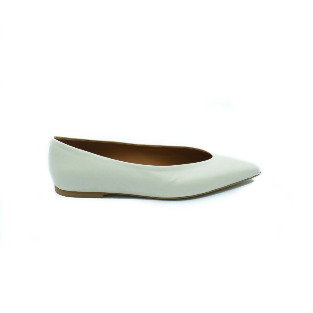 Lea Gu ballerina in nappa, tacco 10mm Moda