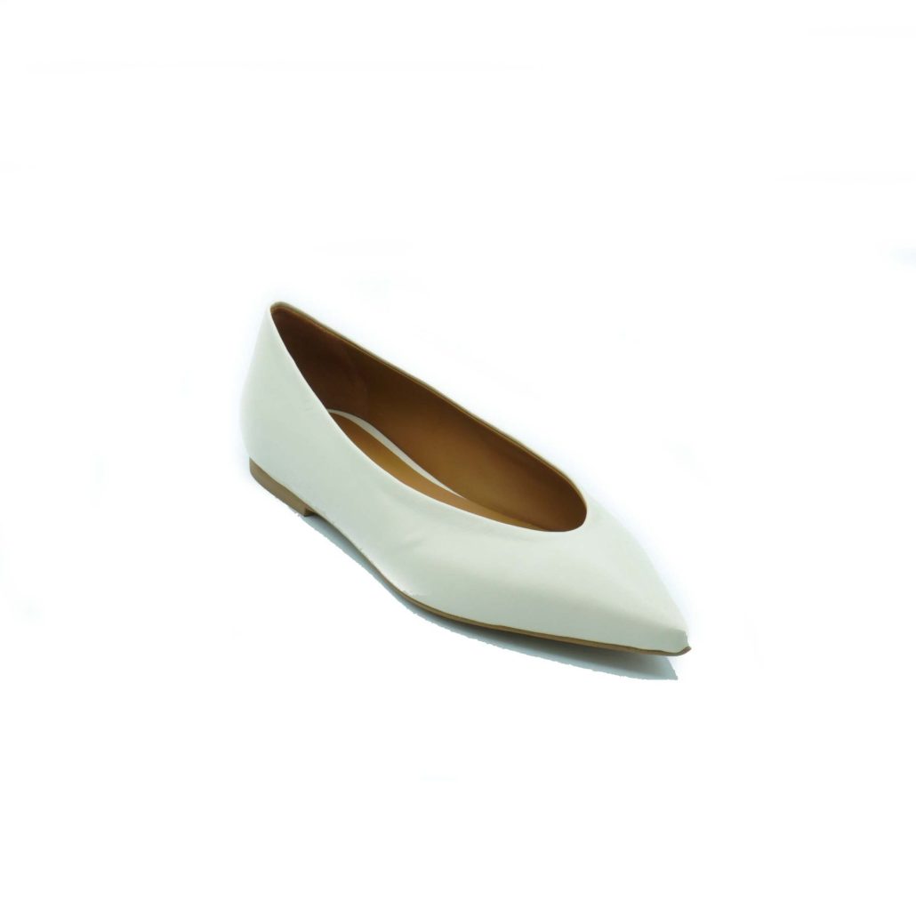 Lea Gu ballerina in nappa, tacco 10mm Moda