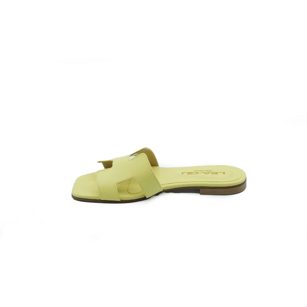 Lea Gu ciabattina in nappa, fascia frontale, punta quadrata, tacco 10mm Promozione Limitata