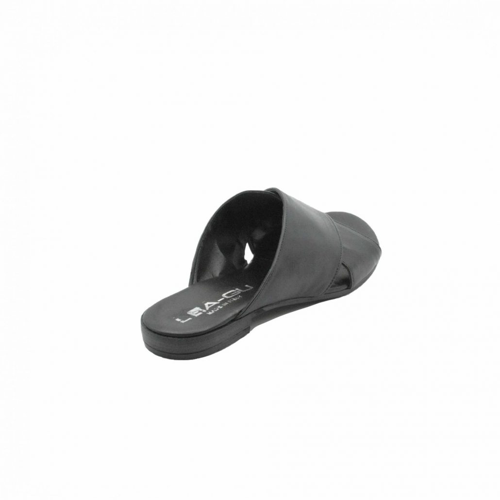 Lea Gu ciabattina in nappa, incrocio frontale, tacco 15 mm Shopping Online