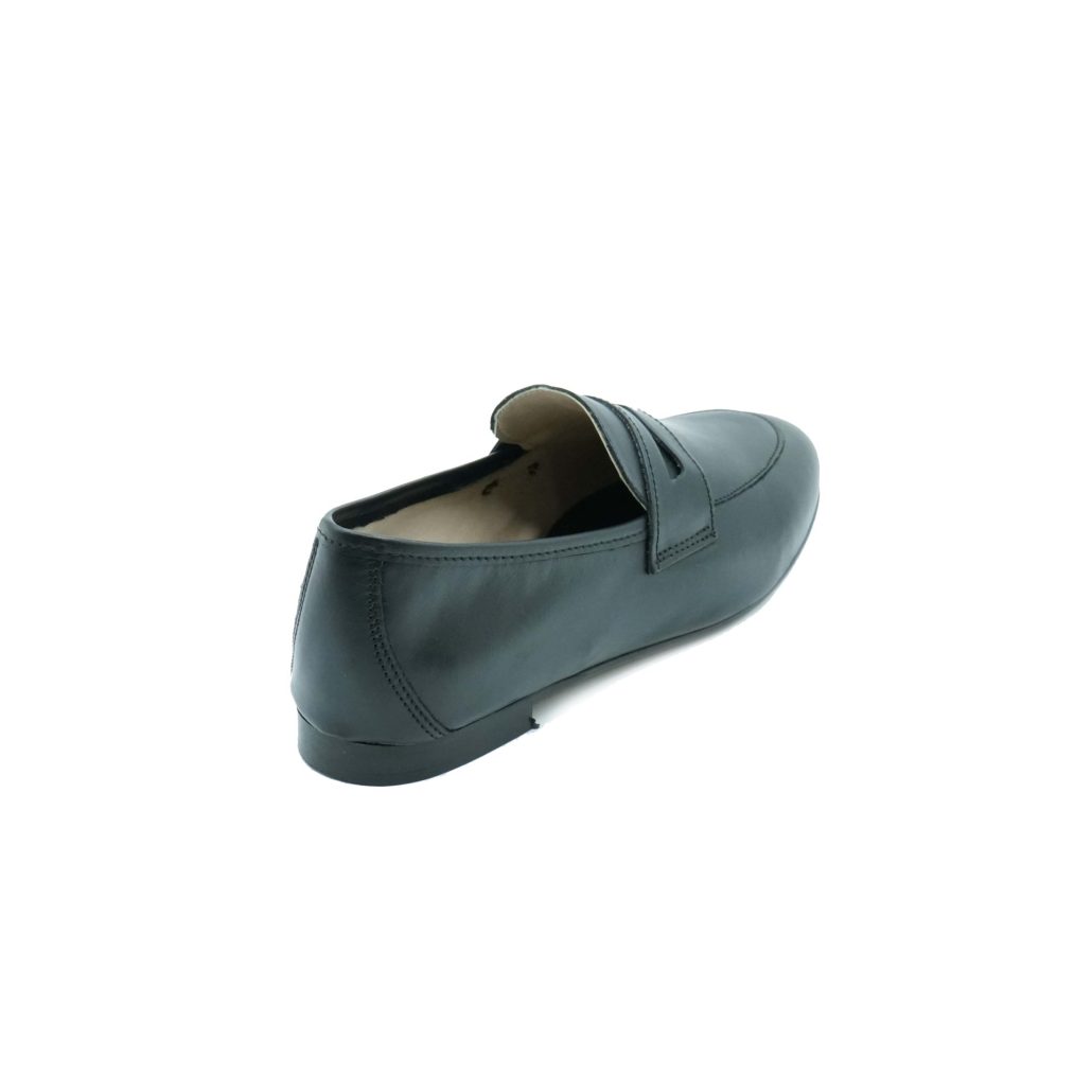 Lea Gu mocassino in nappa, bocca di leone frontale, tacco 10mm Novità