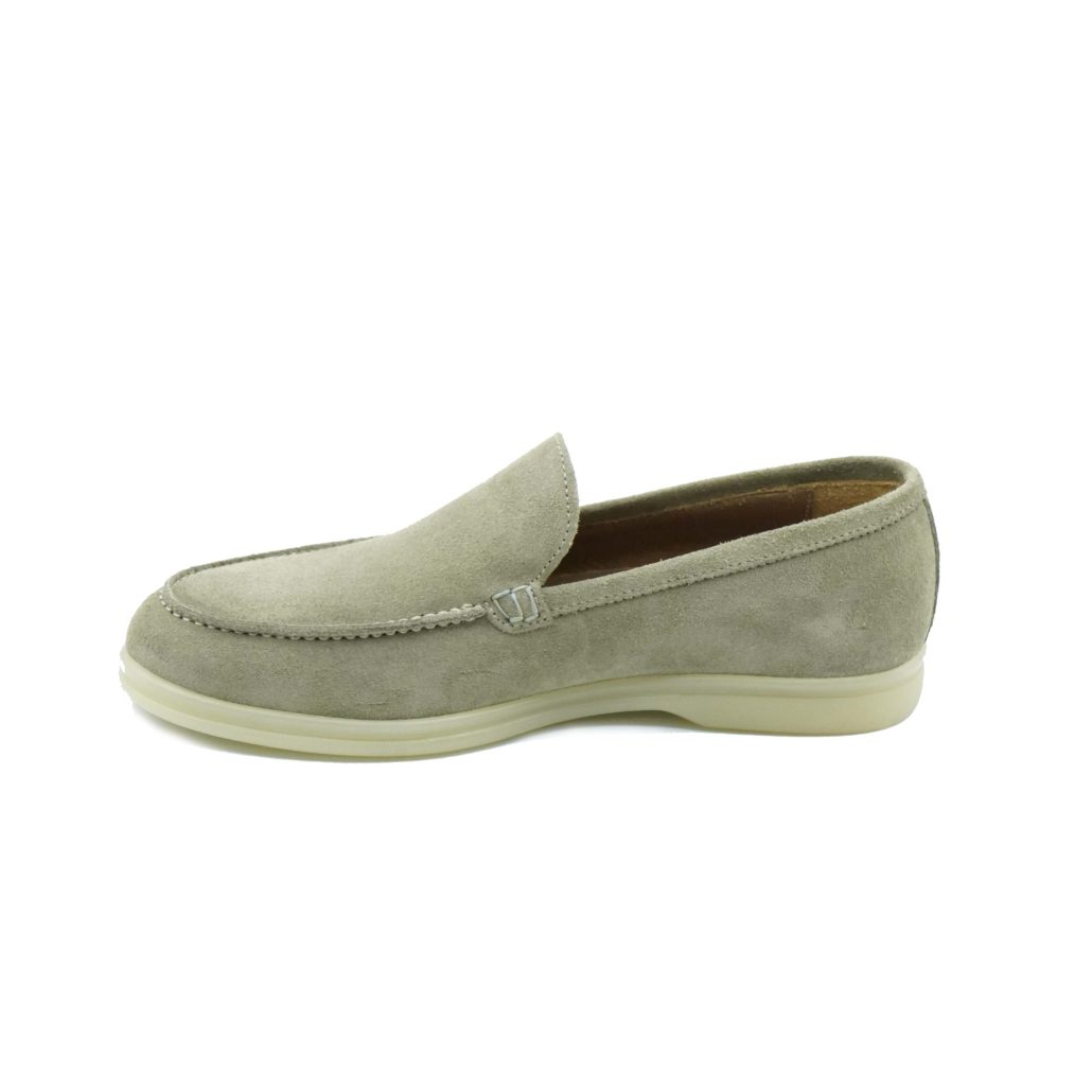 Lea Gu mocassino in camoscio, fondo gomma 20mm Offerta