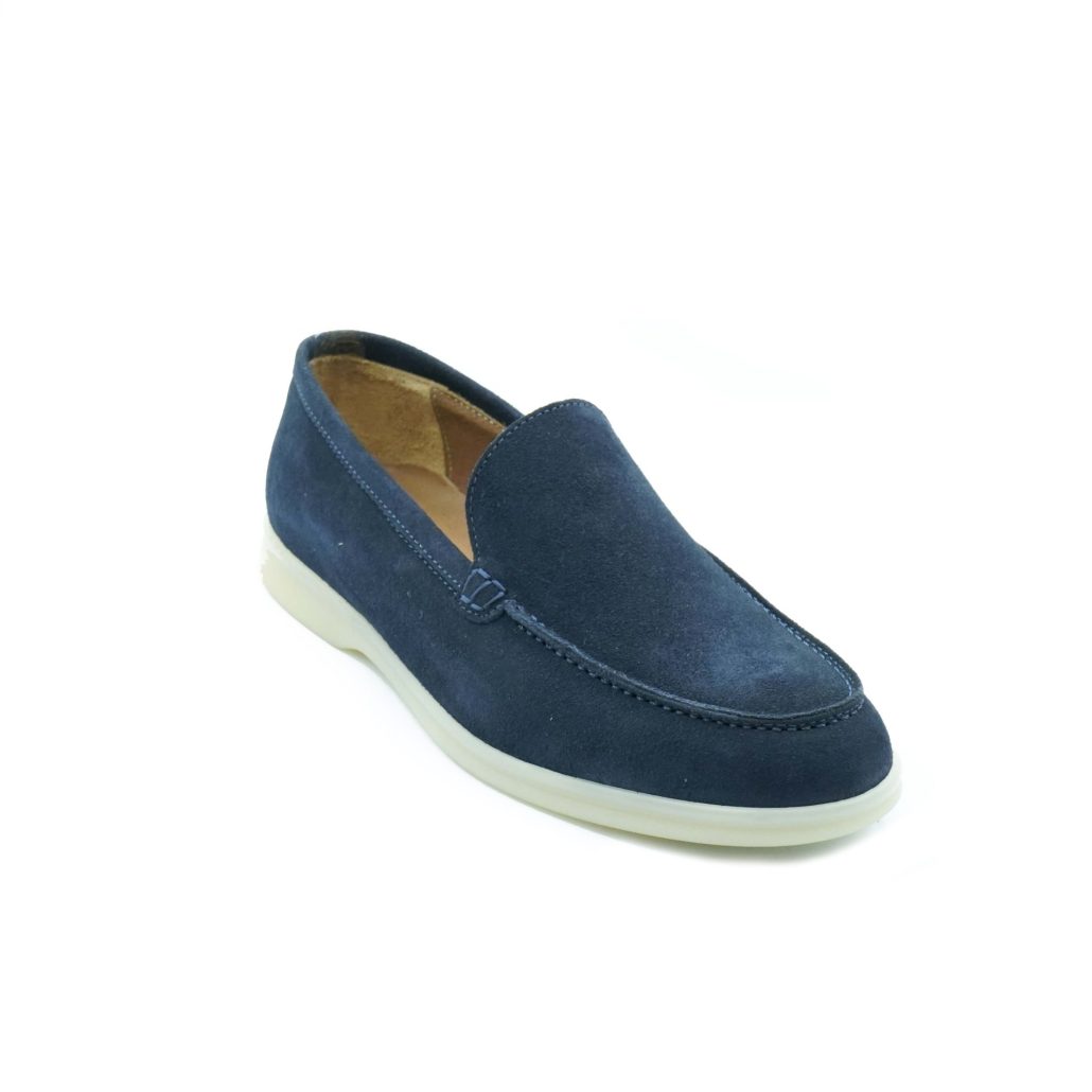 Lea Gu mocassino in camoscio, fondo gomma 20mm Offerta