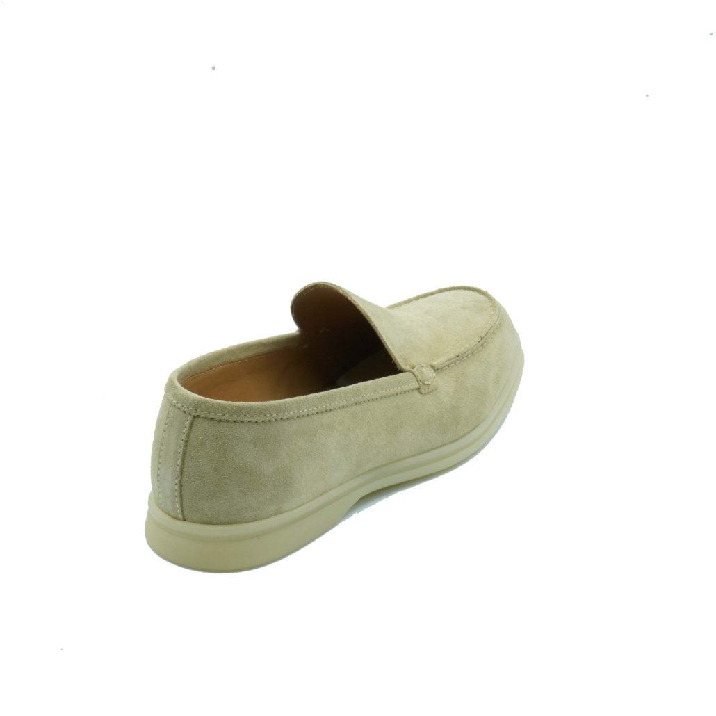 Lea Gu mocassino in camoscio, fondo gomma 20mm Economico