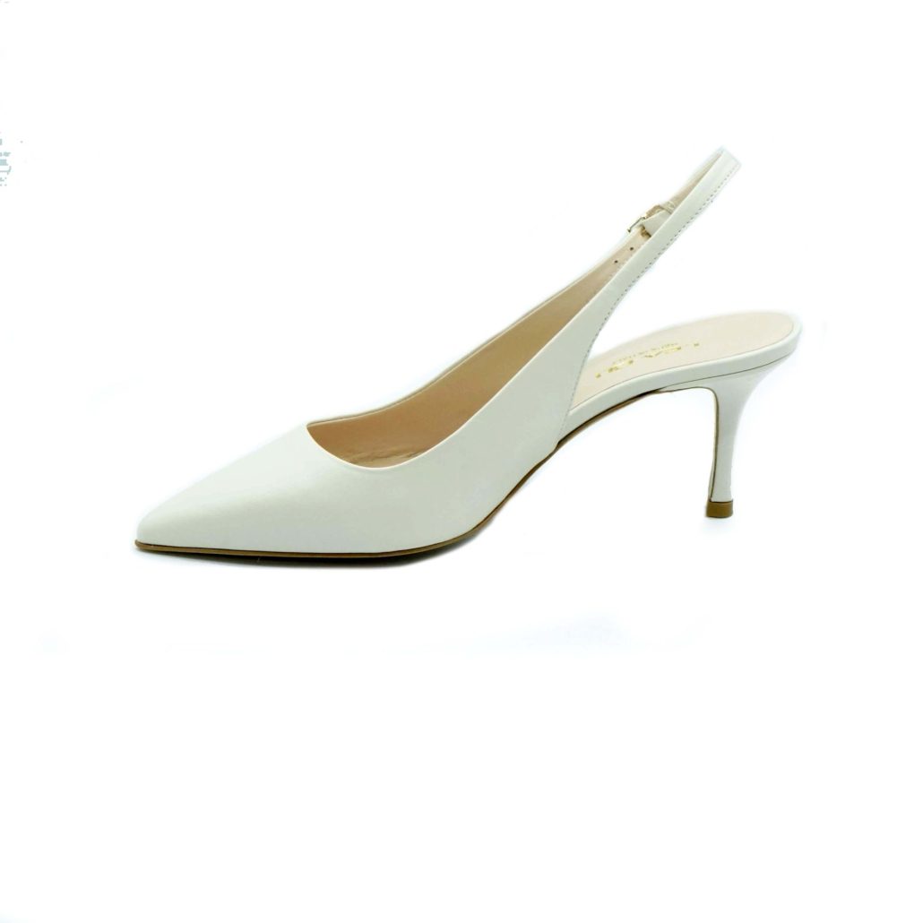 Lea Gu slingback in nappa, tacco 65mm Vendita Calda
