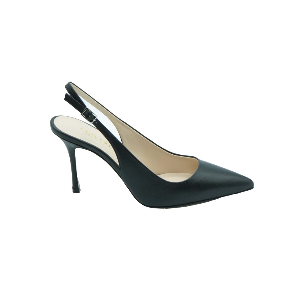 Lea Gu slingback in nappa, tacco 85mm Vendita Economica