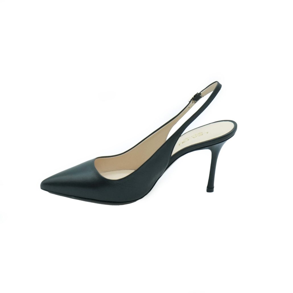 Lea Gu slingback in nappa, tacco 85mm Vendita Economica