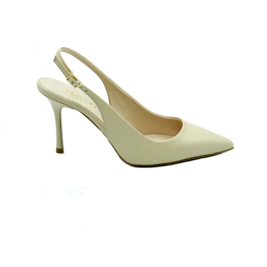 Lea Gu slingback in nappa, tacco 85mm Vendita Economica
