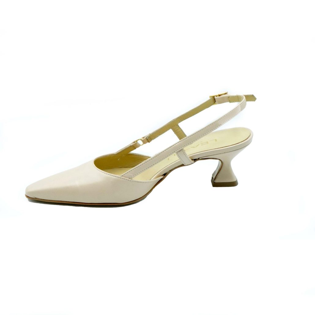 Lea Gu slingback in nappa,tacco 50mm Saldi Di Fabbrica