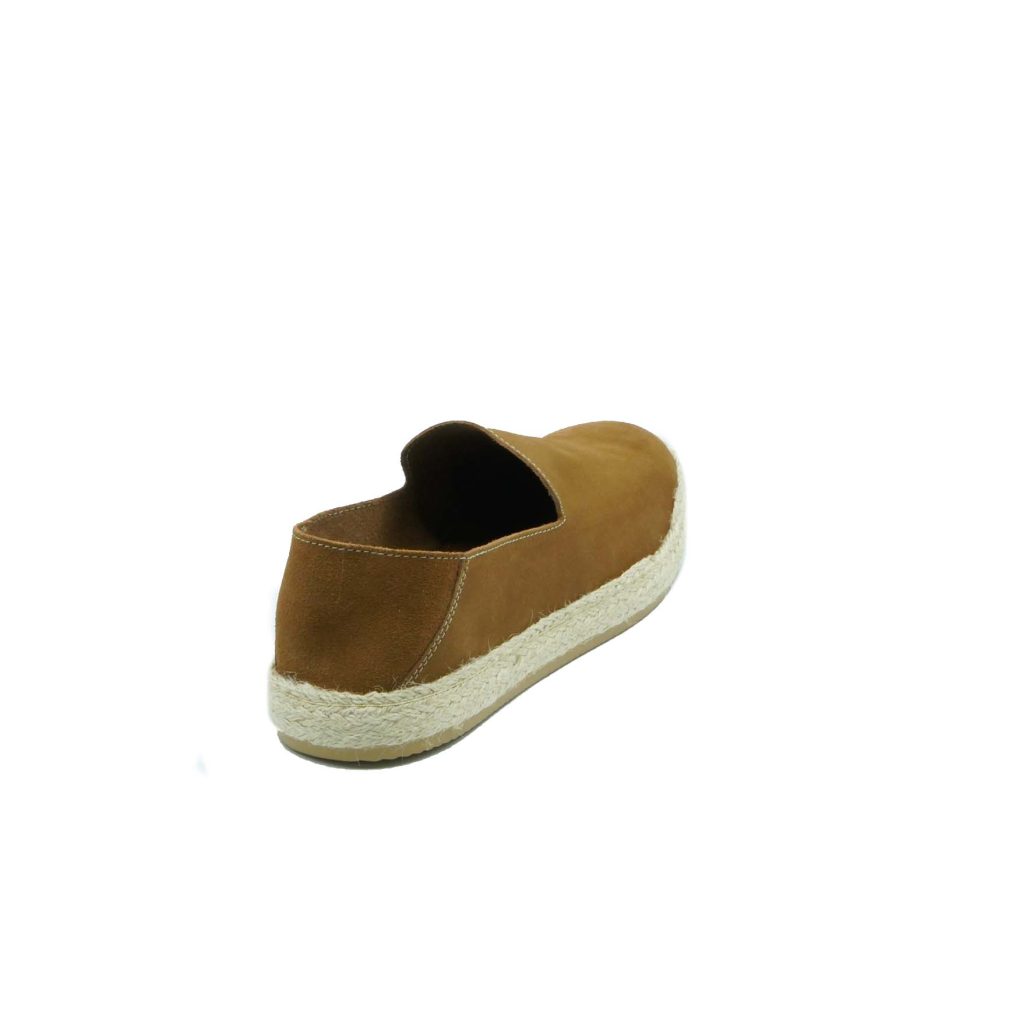 Lea Gu slip-on uomo in camoscio, fondo corda e gomma 20mm In Saldo