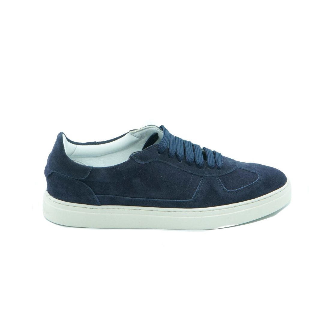 Lea Gu sneakers in camoscio, allacciatura frontale, fondo 30mm Nuova
