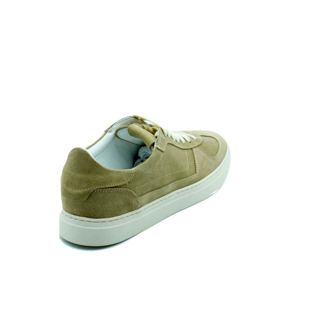 Lea Gu sneakers in camoscio, allacciatura frontale, fondo 30mm Nuova