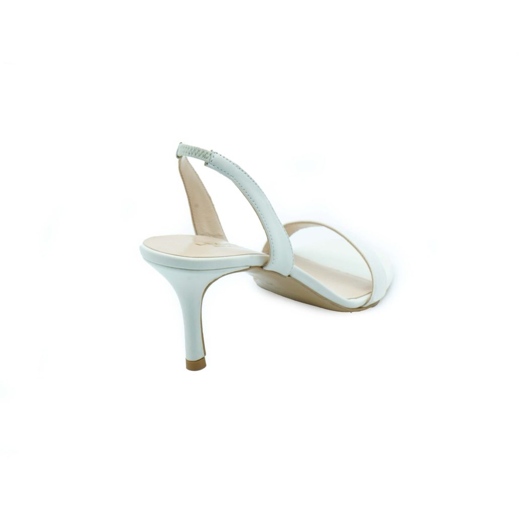 Lea Gu sandalo in nappa, fascia frontale, cinturino posteriore, tacco 60mm Sostegno trimestrale