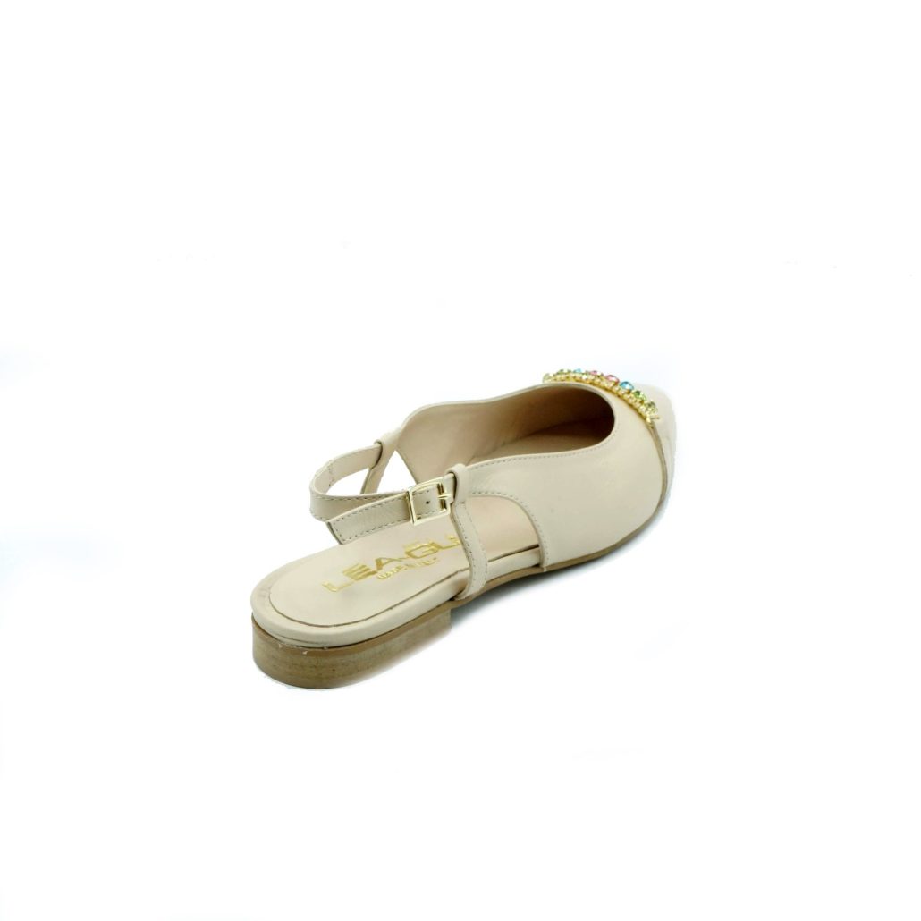 Lea Gu slingback in nappa, accessorio frontale, tacco 10mm Offerta