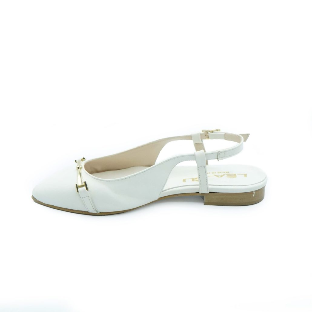 Lea Gu slingback in nappa, accessorio frontale, tacco 10mm Economico