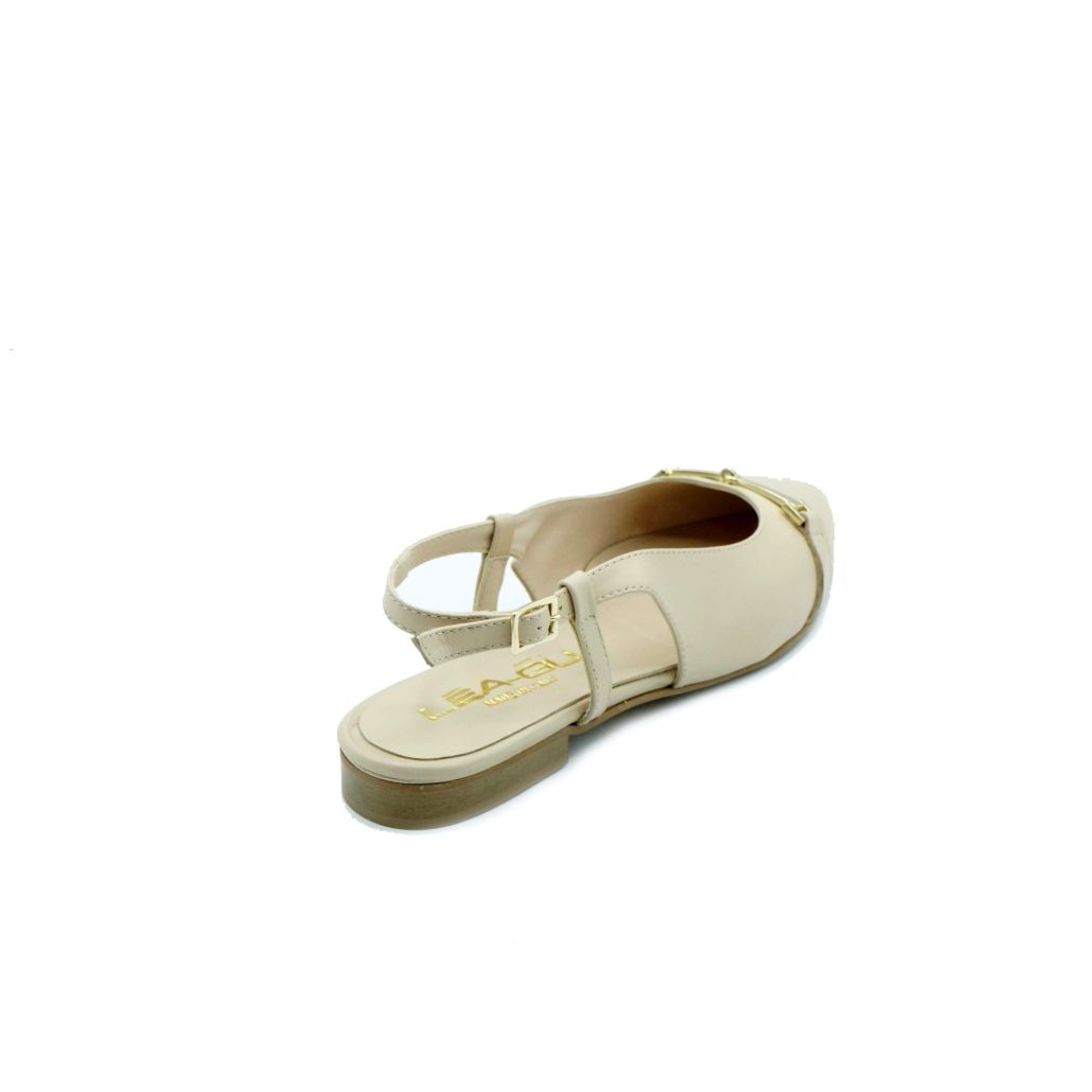 Lea Gu slingback in nappa, accessorio frontale, tacco 10mm Economico