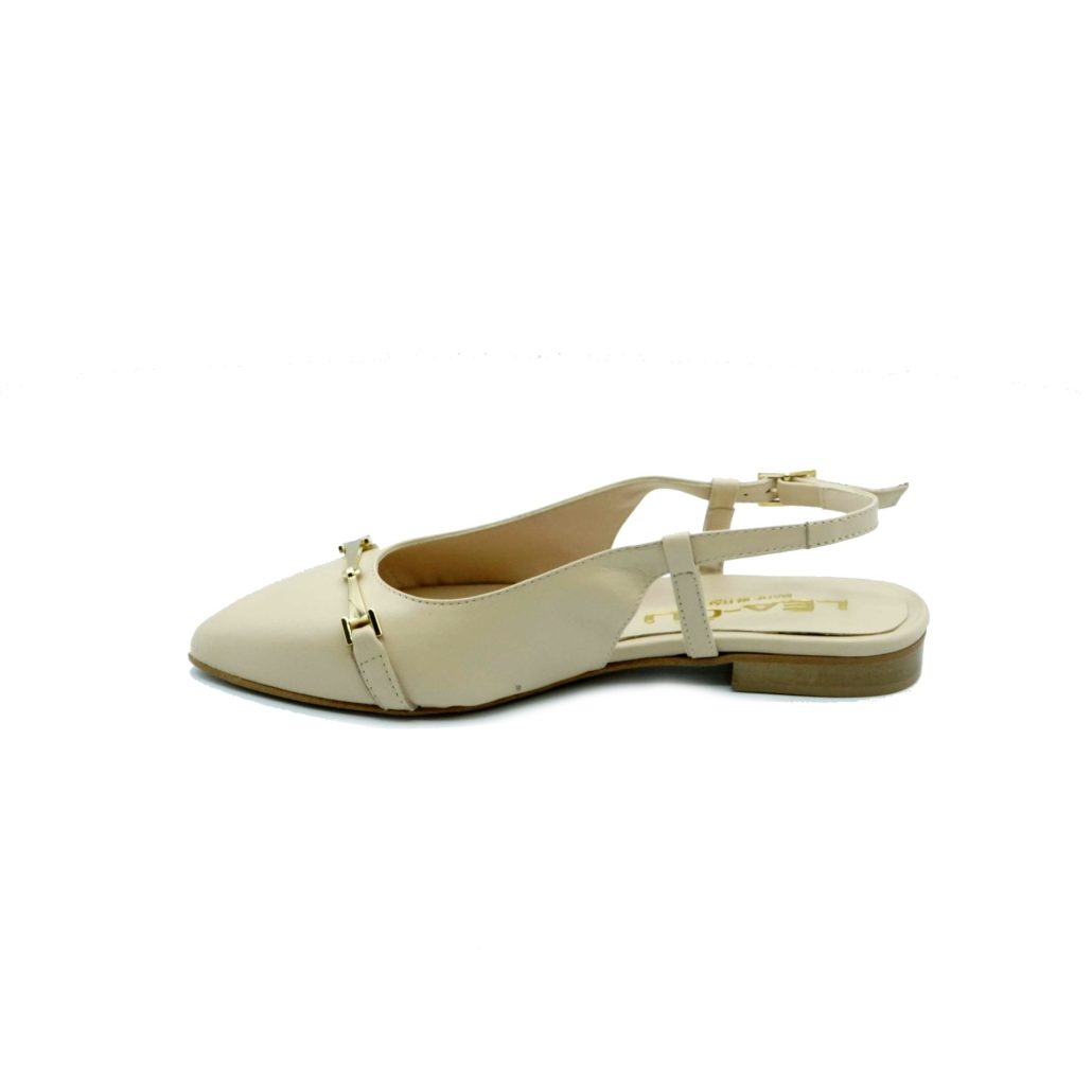 Lea Gu slingback in nappa, accessorio frontale, tacco 10mm Economico