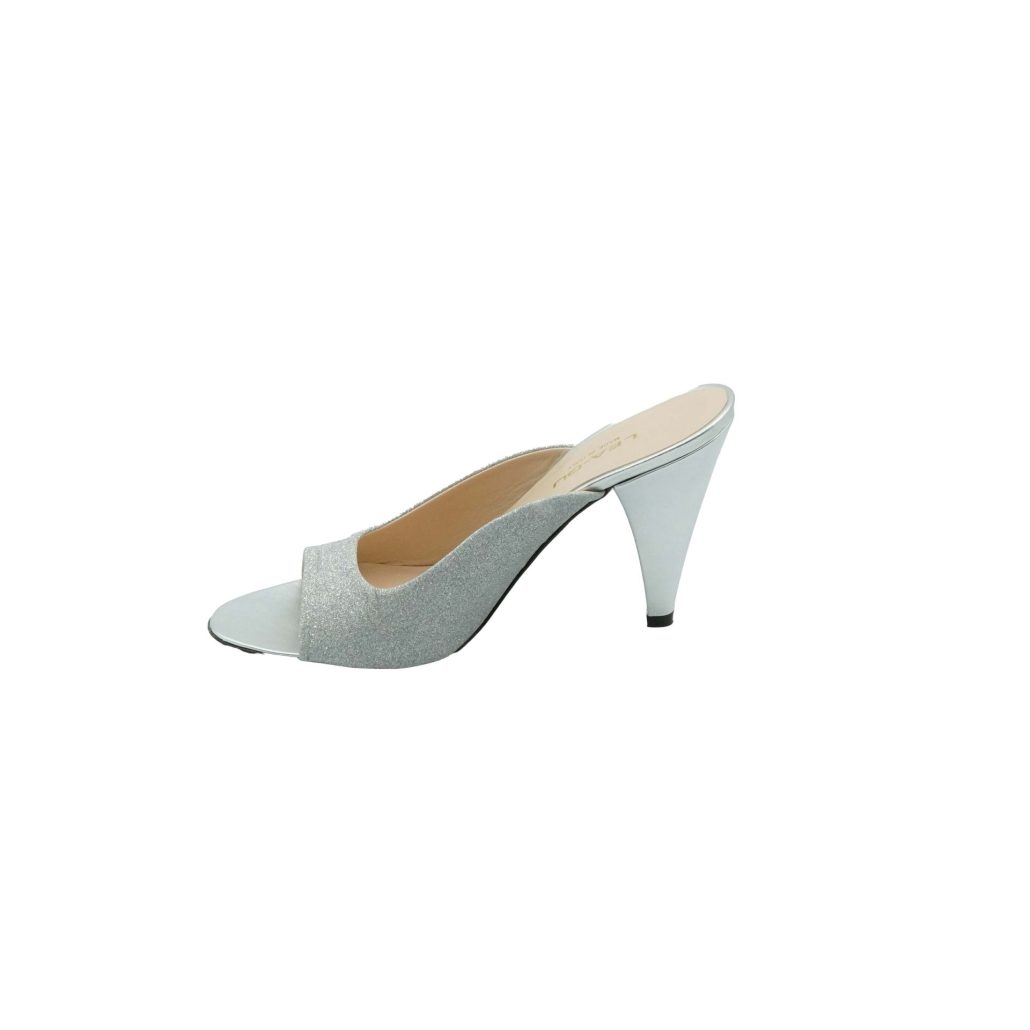Lea Gu sandalo in nappa laminata, fascia frontale, tacco 85mm Hotsell