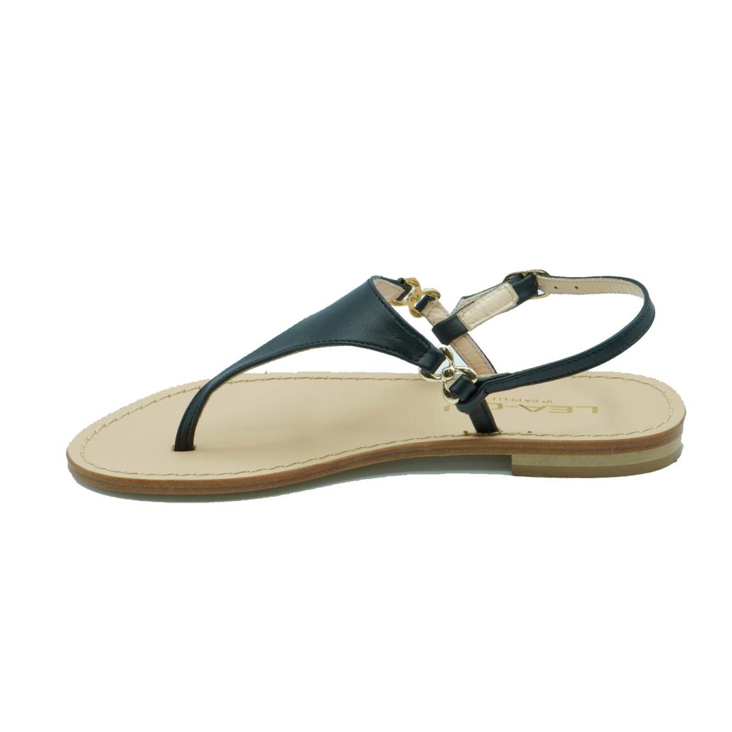 Lea Gu sandalo infradito in nappa, chiusura posteriore, tacco 10mm Spedizione Gratuita