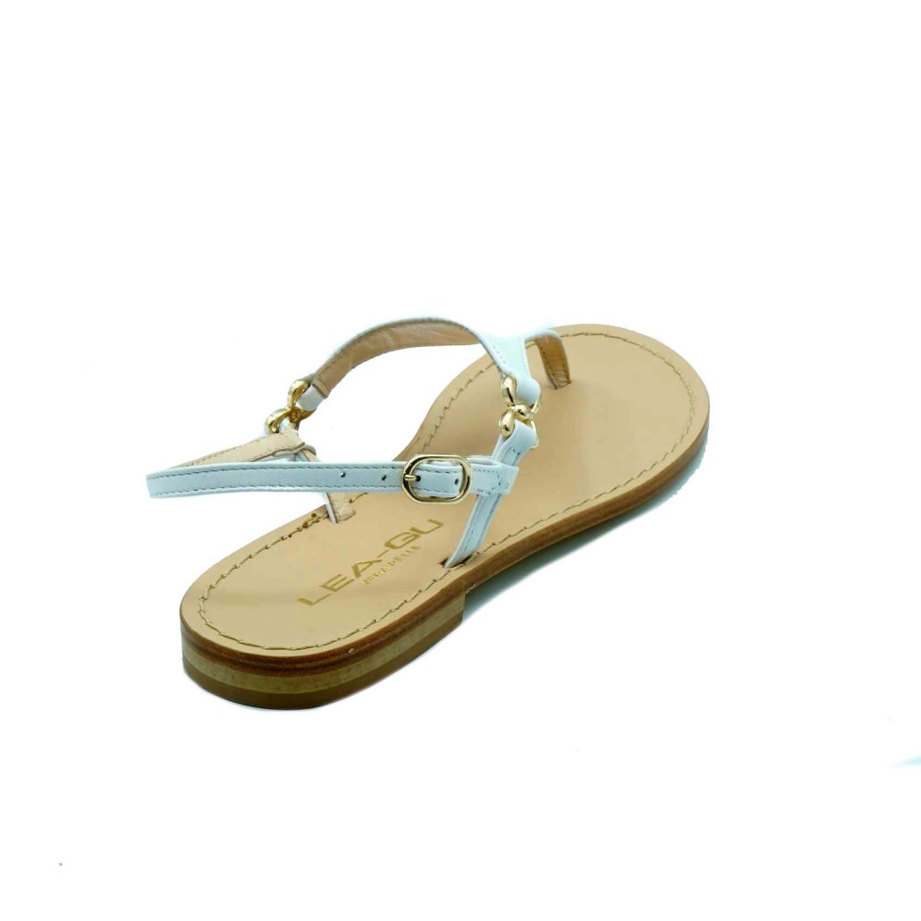 Lea Gu sandalo infradito in nappa, chiusura posteriore, tacco 10mm Spedizione Gratuita