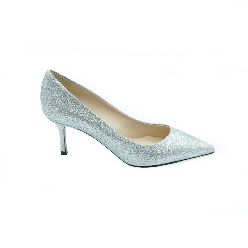 Lea Gu scarpa con tacco in nappa glitter, tacco 65mm Soddisfazione Garantita
