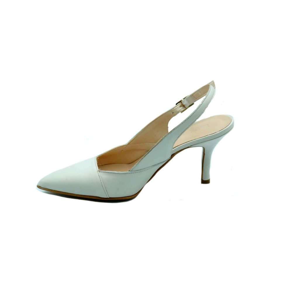 Lea Gu scarpa con tacco in nappa, chiusura posteriore, tacco 65mm Acquista Ora