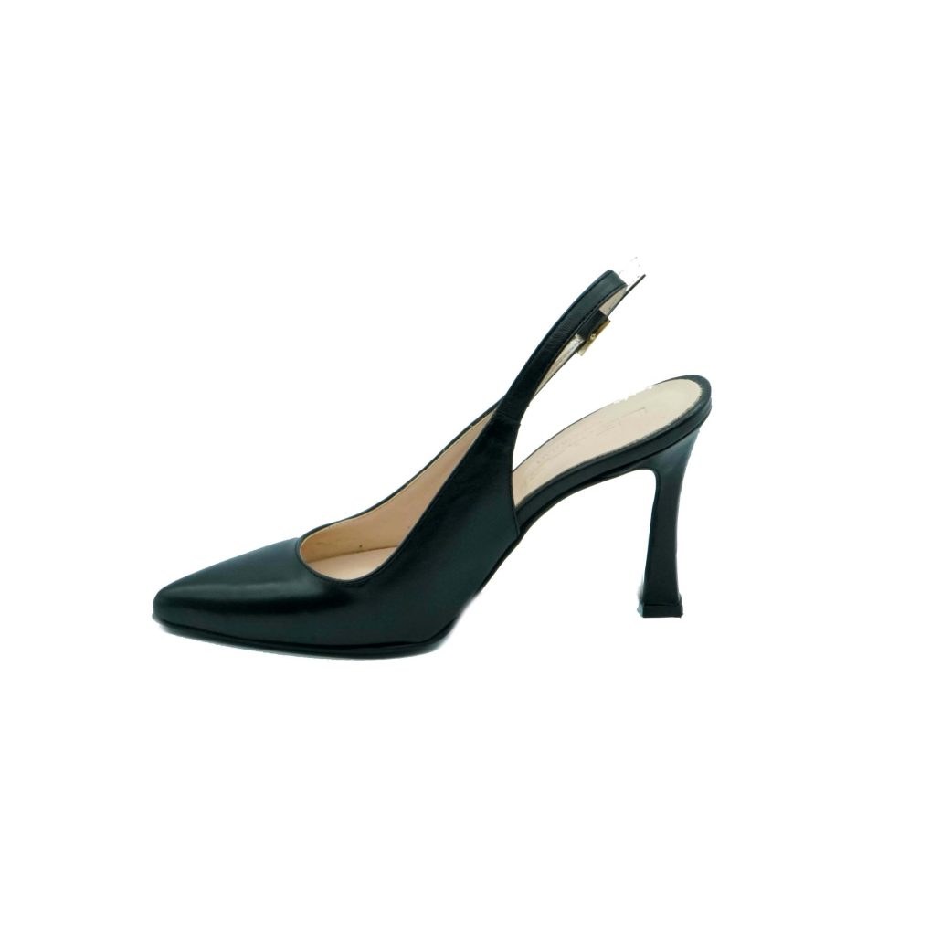 Lea Gu scarpa con tacco in nappa, chiusura posteriore, tacco 90 mm Promozione Limitata