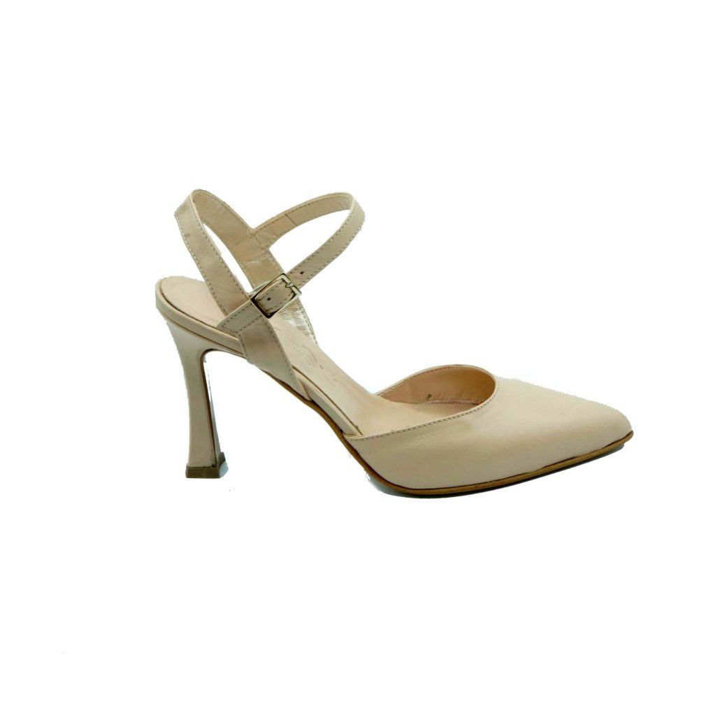 Lea Gu scarpa con tacco in nappa, chiusura sul collo del piede, tacco 90 mm Fino Al -60%