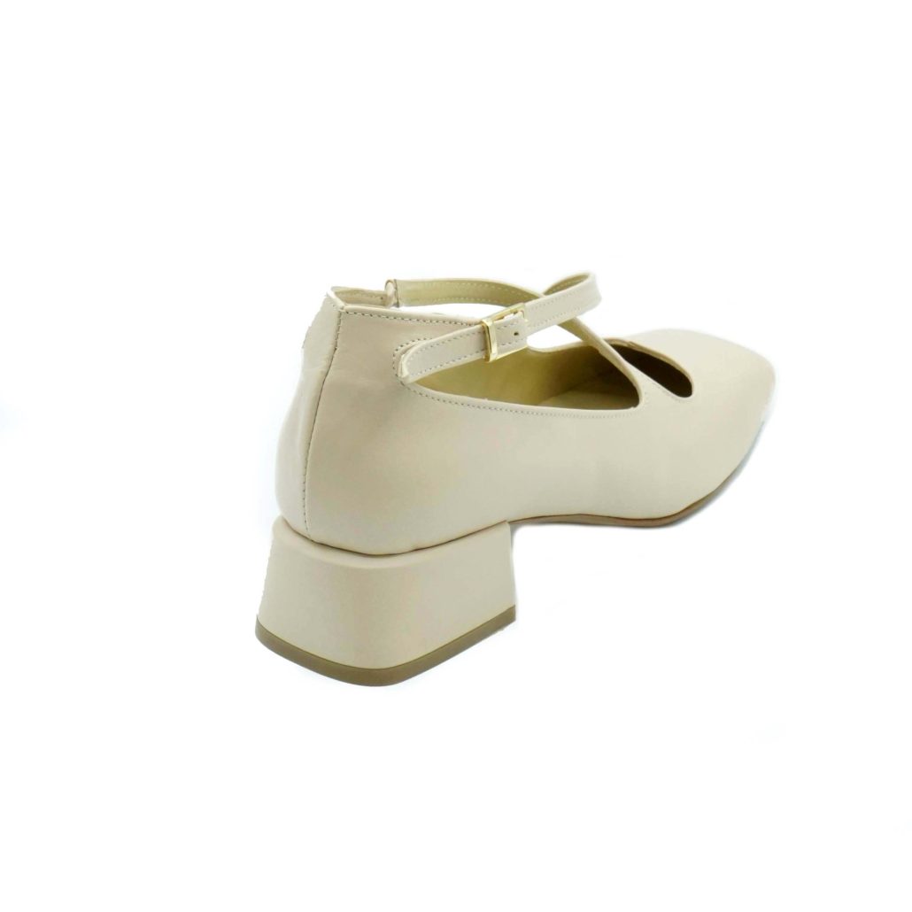 Lea Gu scarpa con tacco in nappa, incrocio frontale, tacco 35mm Shopping Online