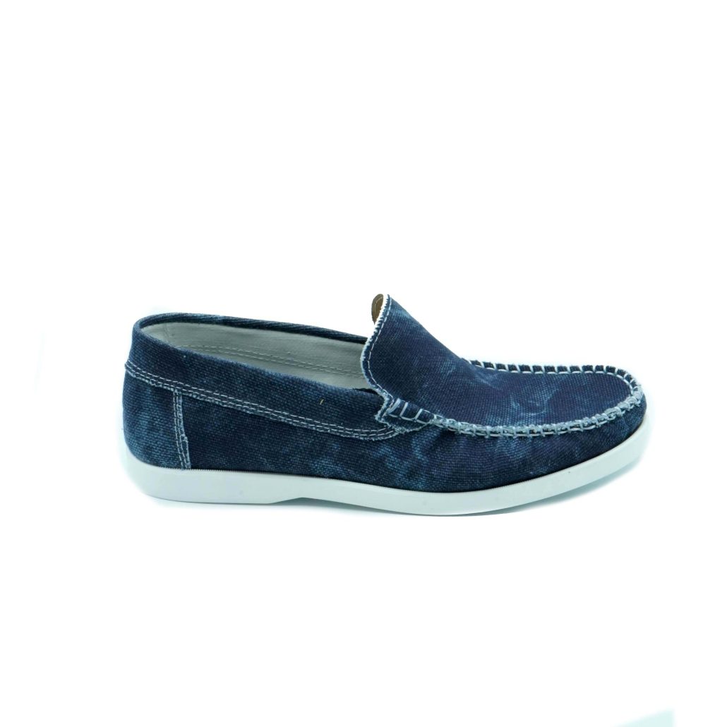 Lea Gu scarpa da barca in canvas, fondo gomma 15mm Convenienza