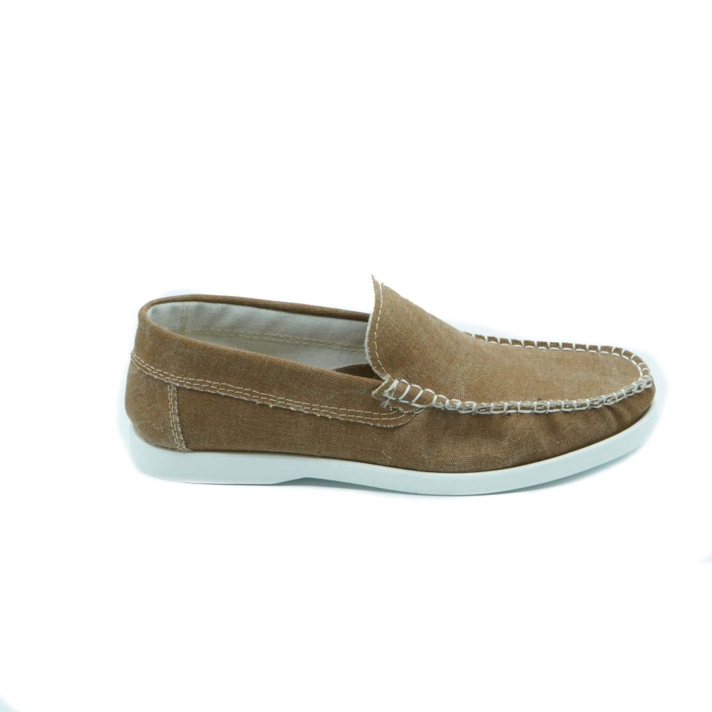Lea Gu scarpa da barca in canvas, fondo gomma 15mm Convenienza