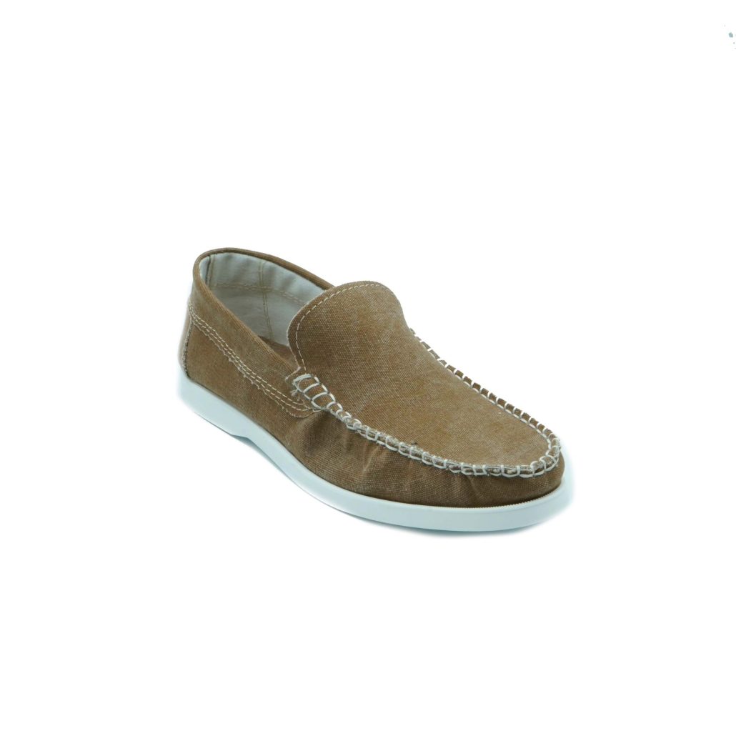 Lea Gu scarpa da barca in canvas, fondo gomma 15mm Convenienza
