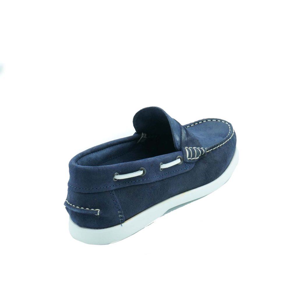 Lea Gu scarpa da barca in nappa, bocca di leone frontale, fondo gomma 15mm Presa