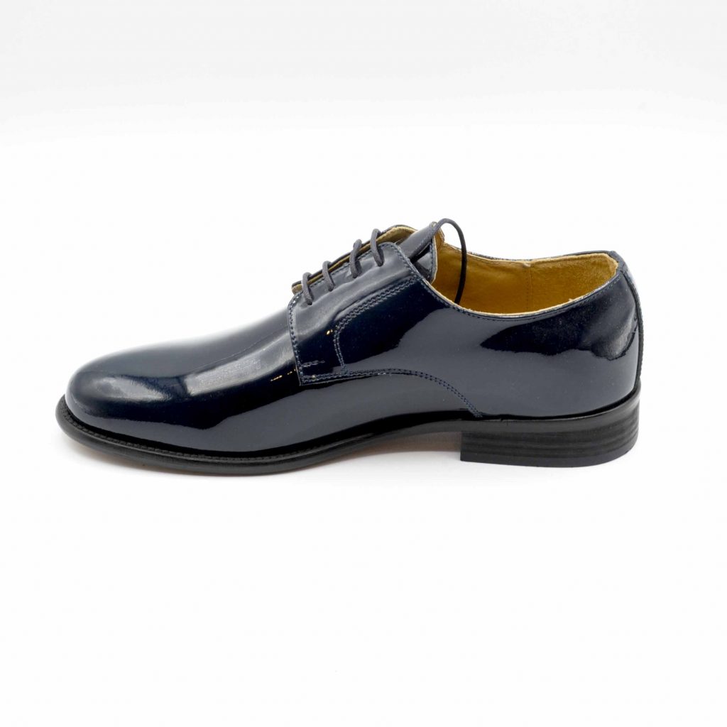 Lea Gu scarpa in vernice con allacciatura frontale, tacco 25 mm Economico
