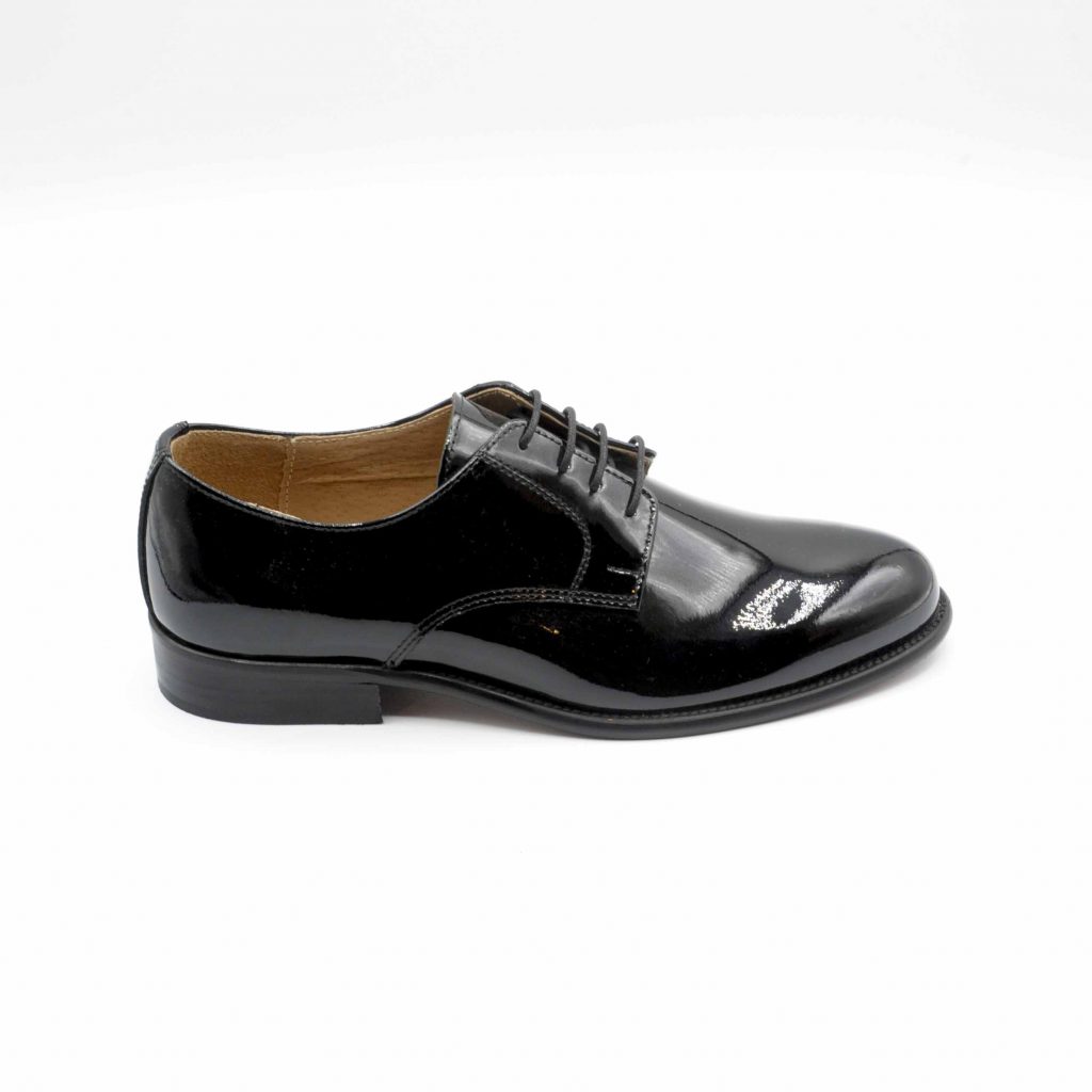 Lea Gu scarpa in vernice con allacciatura frontale, tacco 25 mm Economico