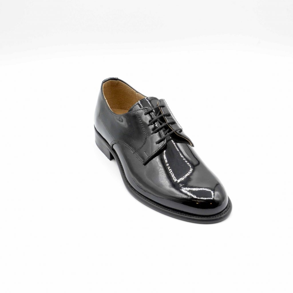 Lea Gu scarpa in vernice con allacciatura frontale, tacco 25 mm Economico