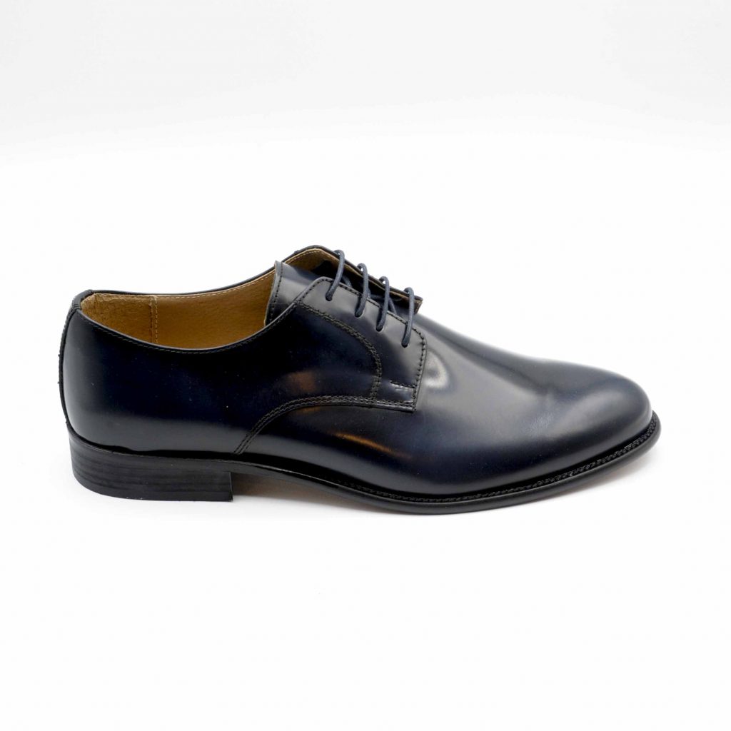 Lea Gu scarpa in vitello abrasivato con allacciatura frontale, tacco 25 mm Outlet