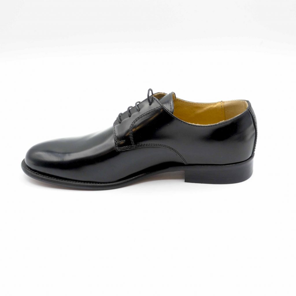 Lea Gu scarpa in vitello abrasivato con allacciatura frontale, tacco 25 mm Outlet
