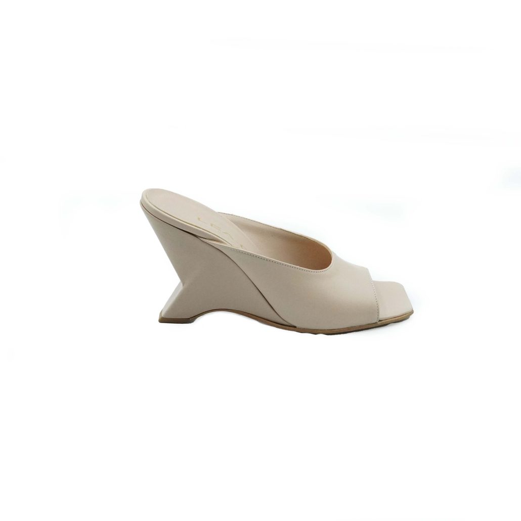 Lea Gu sandalo in nappa, fascia frontale, tacco 85mm Saldi Di Fabbrica