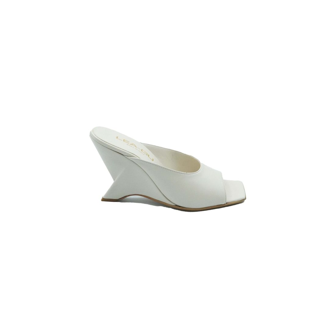 Lea Gu sandalo in nappa, fascia frontale, tacco 85mm Saldi Di Fabbrica