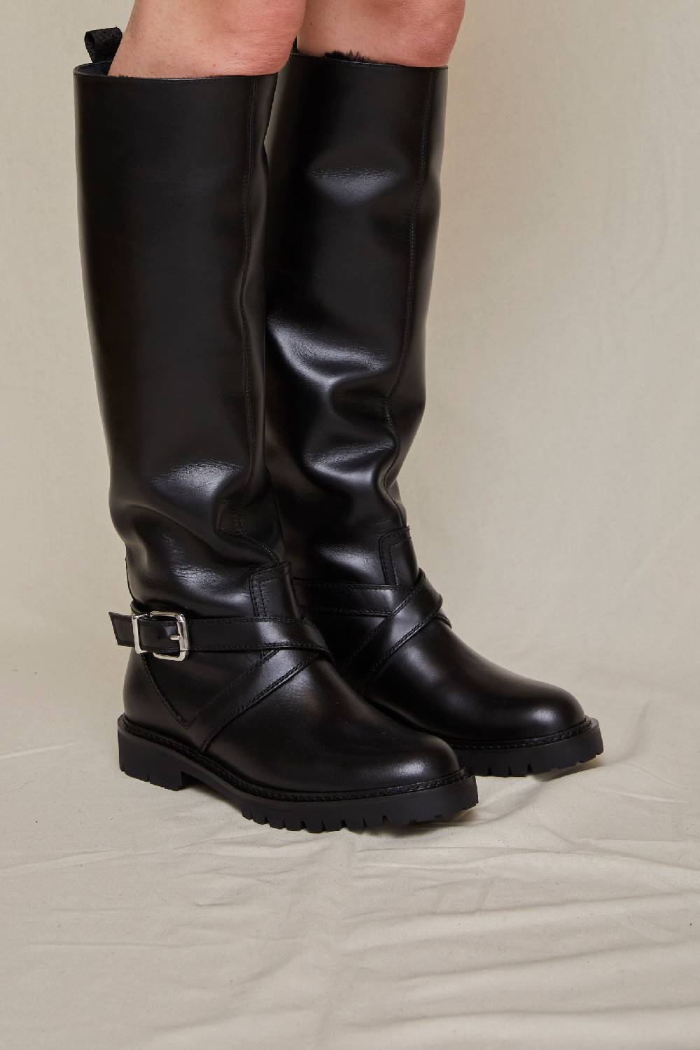 Kalliste K35 BIKER BOOTS BLACK Moda