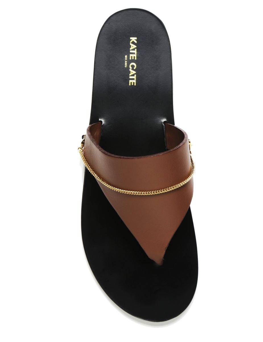 Kate Cate PHOEBE CHAINED SANDALS Nuova