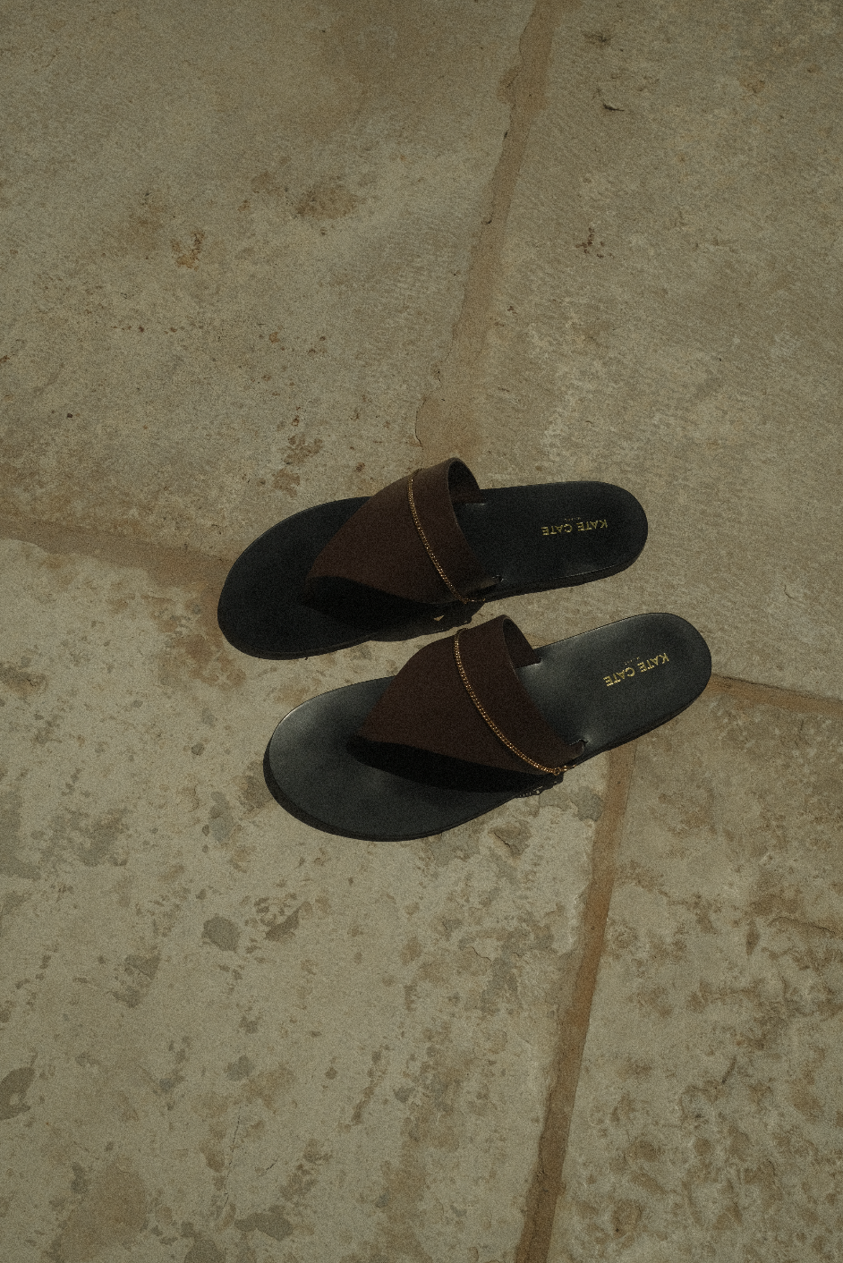 Kate Cate PHOEBE CHAINED SANDALS Nuova