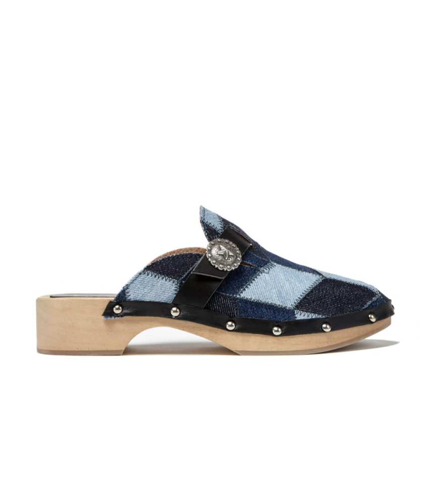 Kate Cate ALLEGRA CLOGS PATCH DENIM Affare Del Giorno