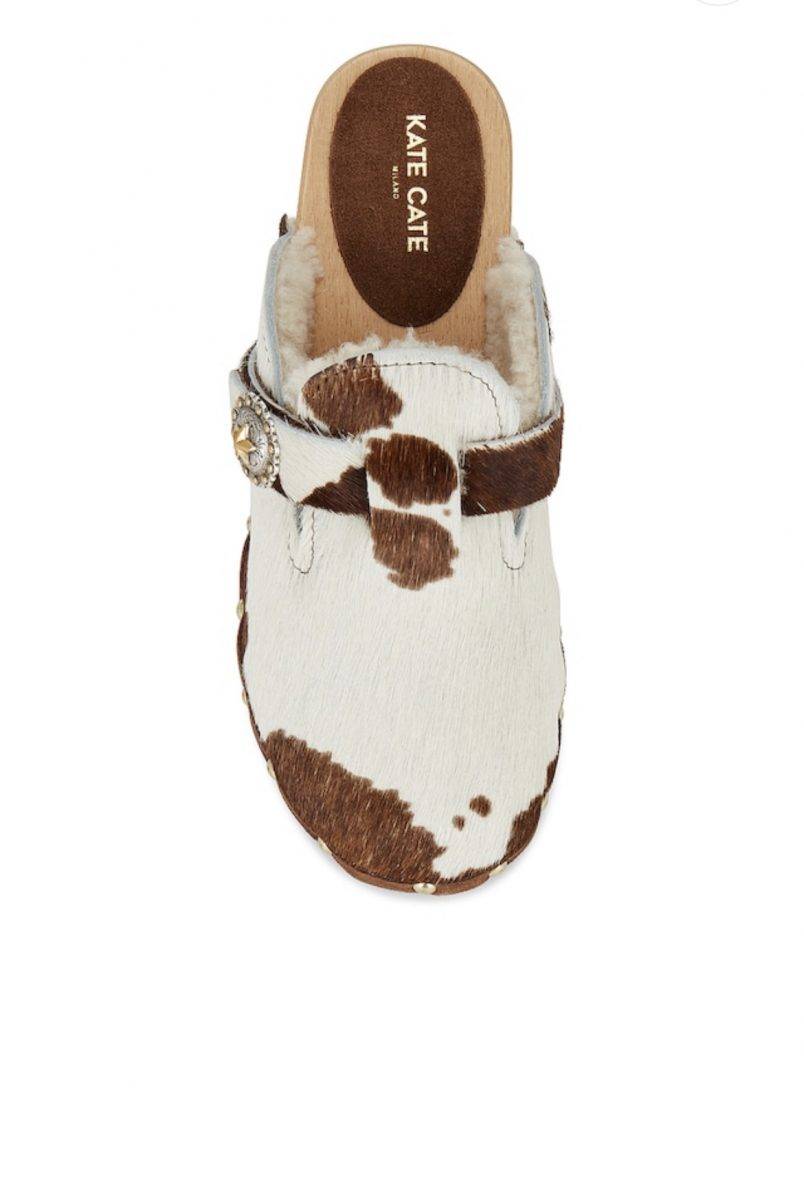Kate Cate ALLEGRA CLOGS PONY COW Fino Al -60%