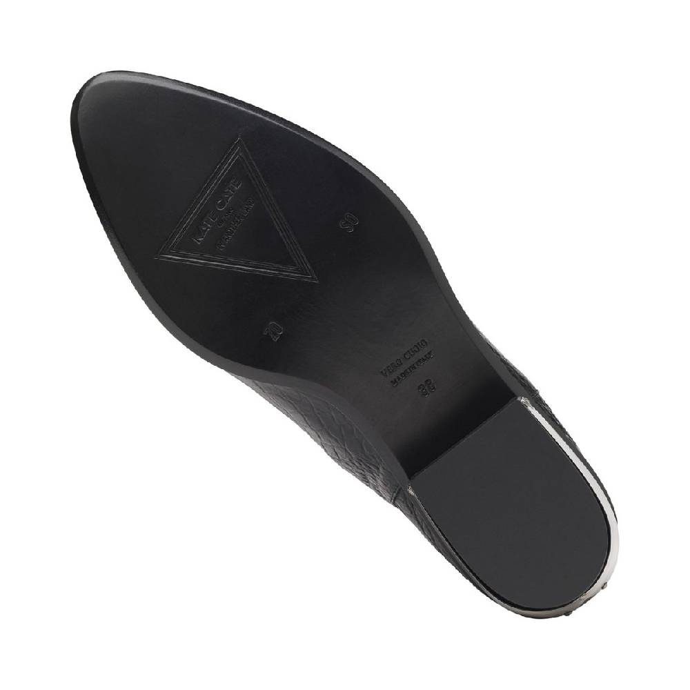 Kate Cate COWBOY KATE BOOTS BLACK CROC EFFECT LEATHER Novità